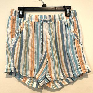 Briggs Blue And Salmon Pink Shorts Pockets Medium Beachy Summer